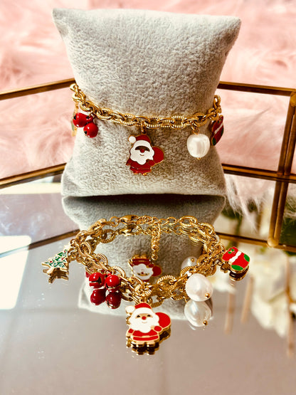 Pulsera de Navidad con Santa Claus